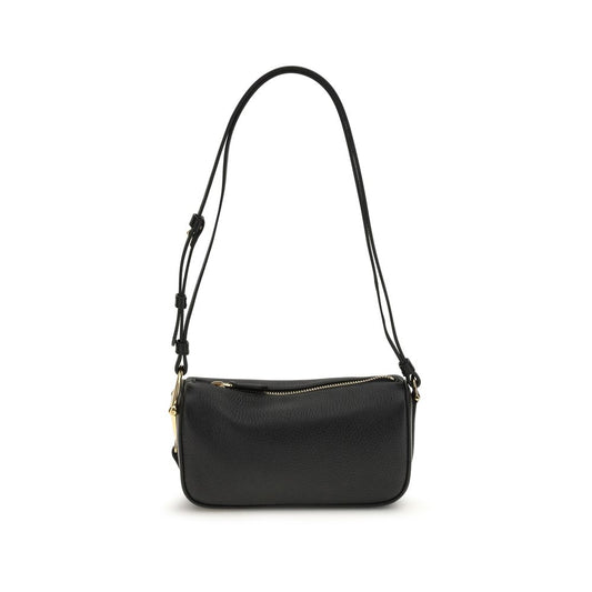 Black Calf Leather Bos Taurus Shoulder Bag