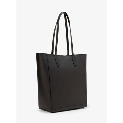 Black Leather Tote Bag