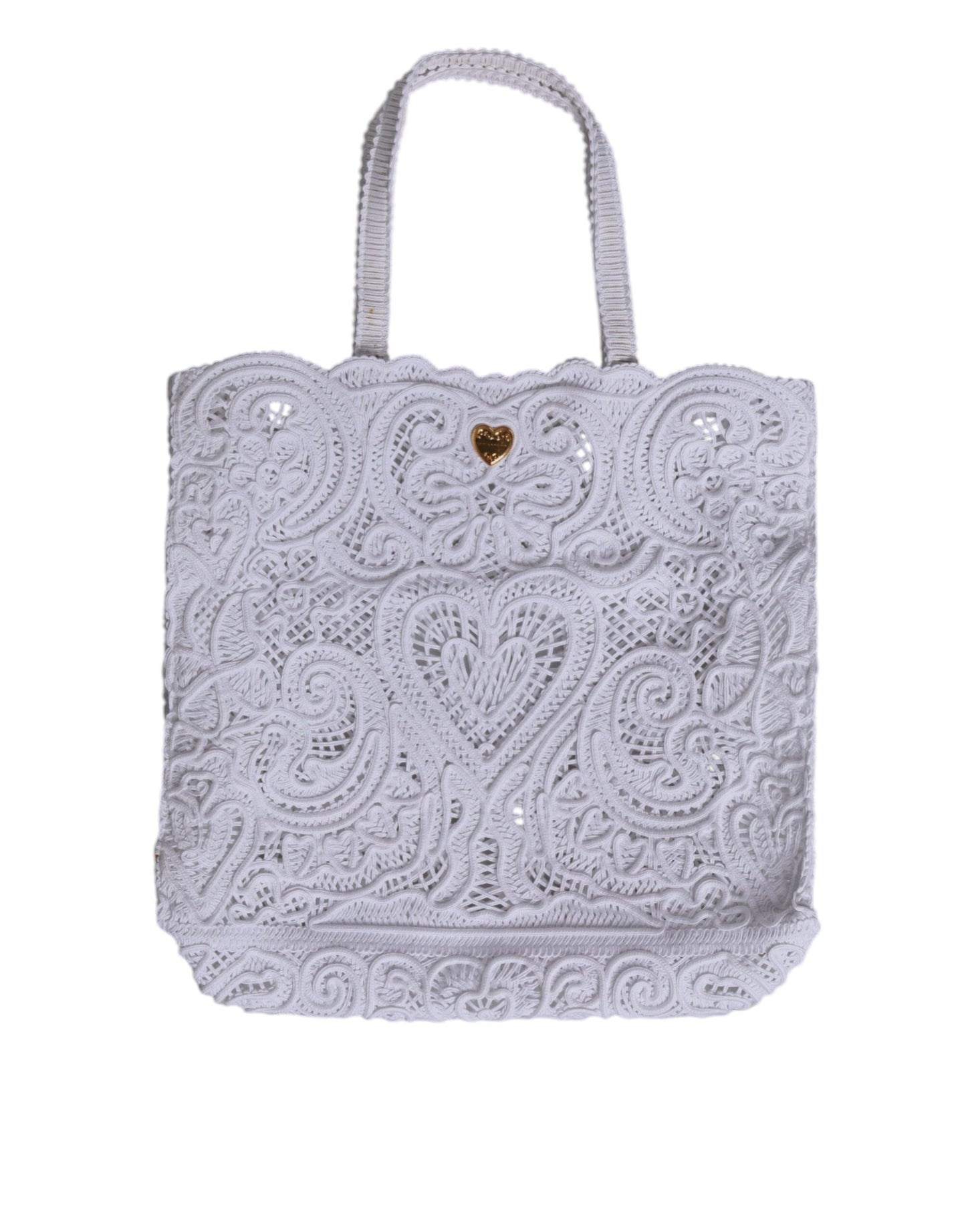 D&G Sac cabas Beatrice en dentelle Cordonetto blanche