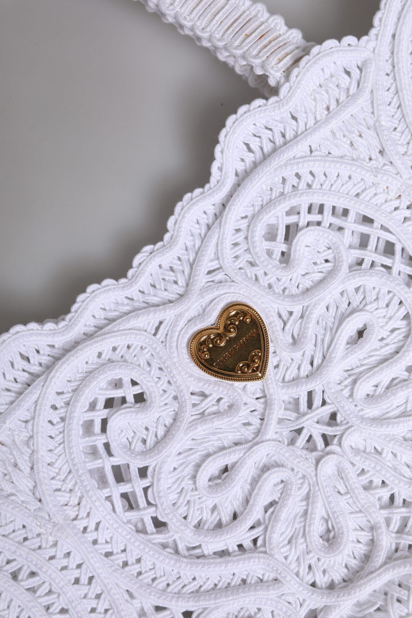 D&G Sac cabas Beatrice en dentelle Cordonetto blanche