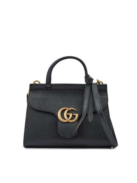 GUCCI Sac à main GG Marmont en cuir noir
