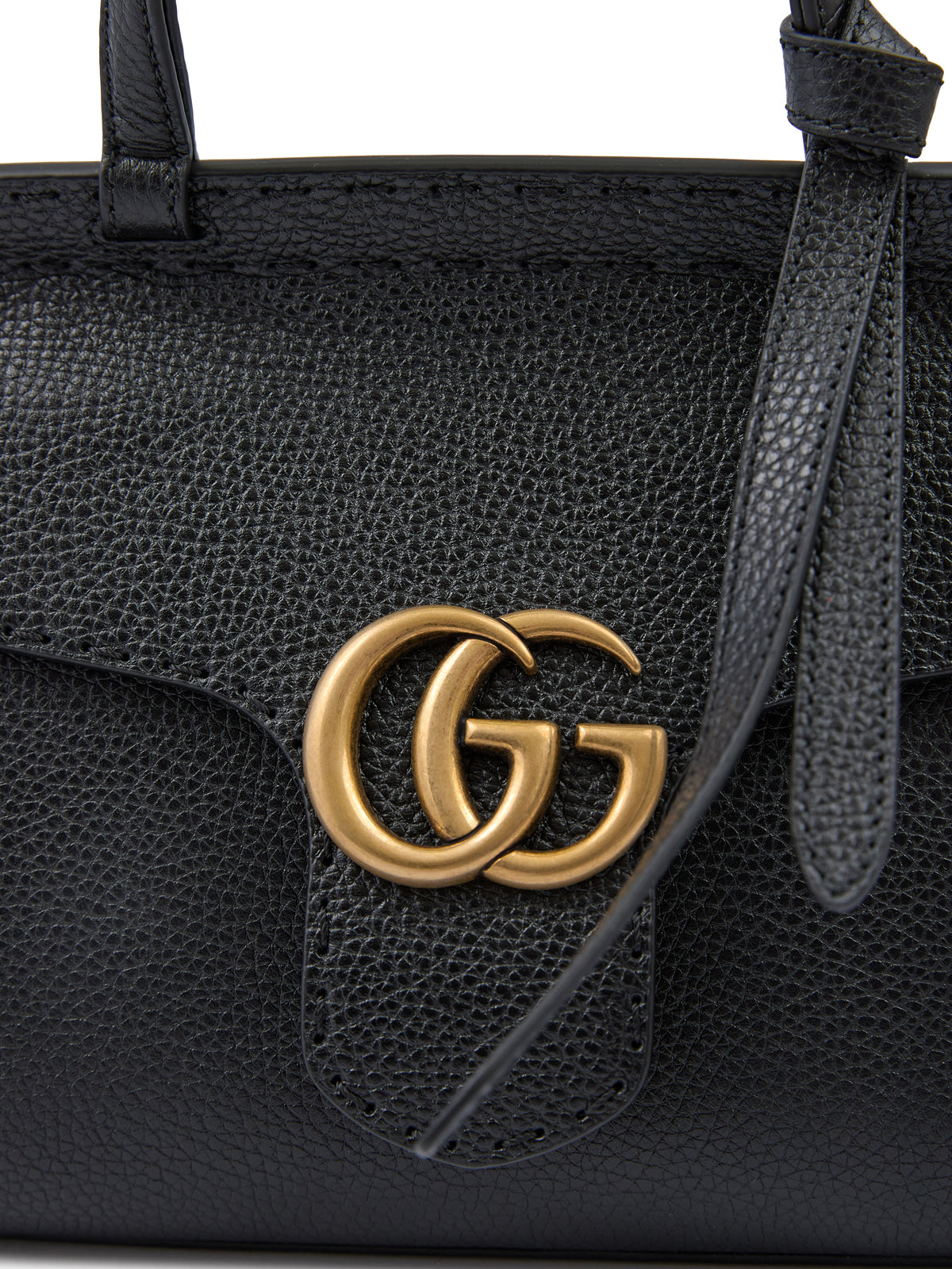 GUCCI Sac à main GG Marmont en cuir noir